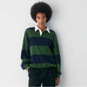 NWT Aritzia- TNA Mighty Cotton Lomu Polo Longsleeve